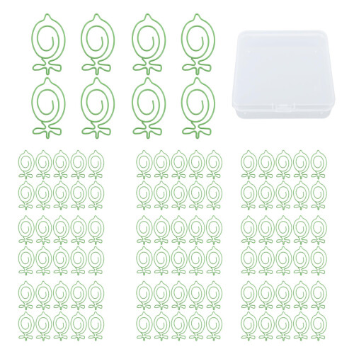 100 pièces de trombones citron vert - fil de fer 1