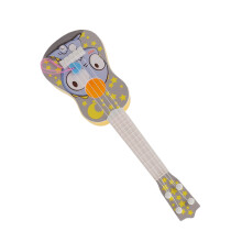 Tragbares gelbes Simulations-Ukulele-Spielzeug 12,5x4,5x41cm mit 4 einstellbaren Saiten