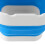 Blue Collapsible Silicone Paint Brush Washer with Scrubbing Board, Thickened Bottom 10