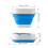 Blue Collapsible Silicone Paint Brush Washer with Scrubbing Board, Thickened Bottom 2