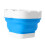 Blue Collapsible Silicone Paint Brush Washer with Scrubbing Board, Thickened Bottom 14