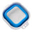 Blue Collapsible Silicone Paint Brush Washer with Scrubbing Board, Thickened Bottom 1