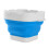 Blue Collapsible Silicone Paint Brush Washer with Scrubbing Board, Thickened Bottom 15