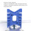 Gabarit pour queue d'aronde, calibre pour tenon, échelles laser, bleu 5