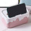 Caja de pañuelos de escritorio PP multifuncional rosa 6.35oz 9