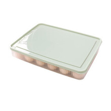 Porta huevos de 24 ranuras, PP, tapa antipolvo, refrigerador