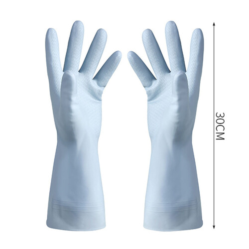 Guantes de goma azules talla S 66.00g - reutilizables e impermeables 1