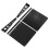 Paraspruzzi parafango decorazione 1/14 2 pezzi nero 13x9x2 cm 6