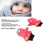 Cute Patterned Toddler Gloves Waterproof & Windproof 2pcs Pink 4