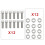 Complete Stainless Header Bolt Kit for Small Block CHEVY  TPI 5