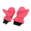 Cute Patterned Toddler Gloves Waterproof & Windproof 2pcs Pink 8
