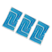 Compresas de hielo de perlas de gel azules, reutilizables para frío y calor