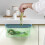 Large Plastic Hanging Kitchen Trash Can, Countertop/Under Sink Compost Bin 13