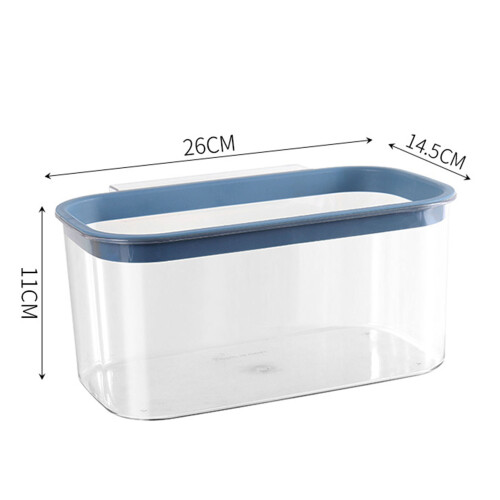 Large Plastic Hanging Kitchen Trash Can, Countertop/Under Sink Compost Bin 1