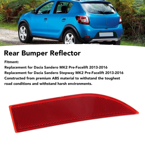 Reflector del parachoques trasero derecho: Sandero Stepway MK2 2
