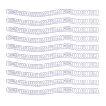 Spirali per rilegatura a spirale 9,5 mm 4:1 Bianco 75 fogli 48 denti