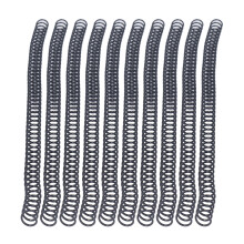 100 piezas de espirales de encuadernación negros de 9,5 mm, 75 hojas