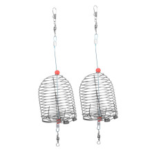 Bait Trap 2-Piece Red Bait Fish Container For Feeder Angling With Improved Bait Release
