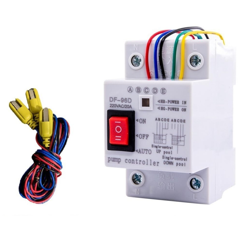 Water Level Controller For Water Pump, Automatic Level Switch, 20A 220V, Liquid Level Sensor With 2M Lead Wires, Model A 6493810533037