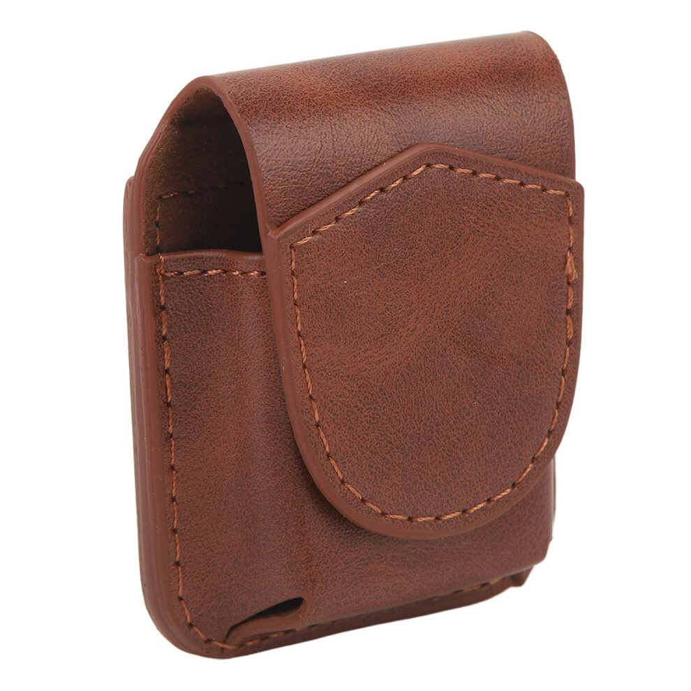 Portable Brown PU Lighter Holder with Soft Lining and Belt Loop