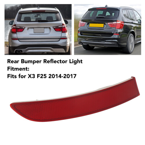 Luz reflectora del parachoques trasero X3 F25 2014-2017 ABS 2