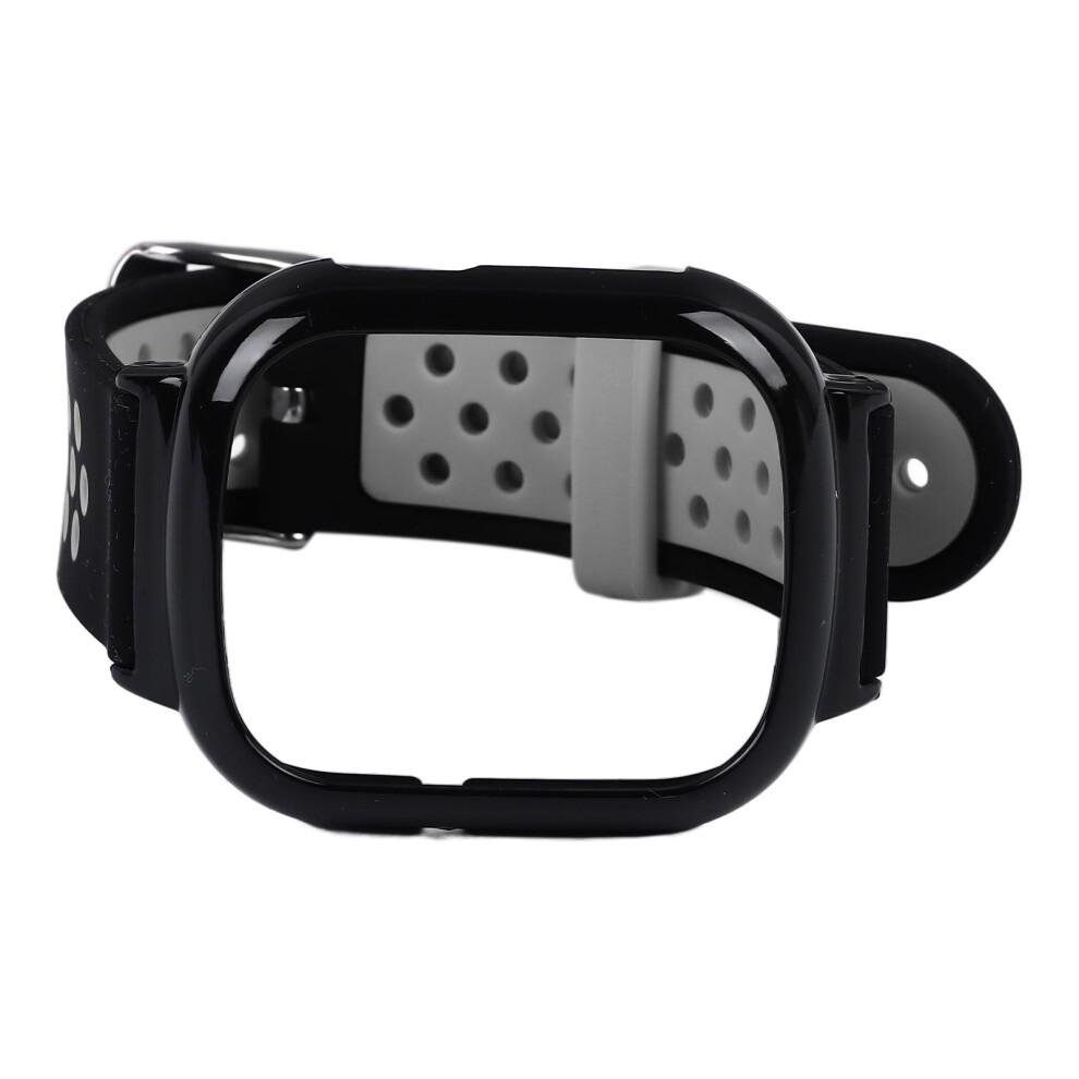 Durable Watch Band Cover With Case For Honor Watch 4 - Black Gray Black,Grey 8741336108498