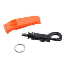 Silbato de emergencia de PP para supervivencia 7.5cm 2 piezas con gancho