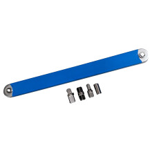 Extension Wrench 15.35x1.38x0.59 Multifunctional Socket Tool High-Torque Steel Includes 4 Adapters Car Maintenance