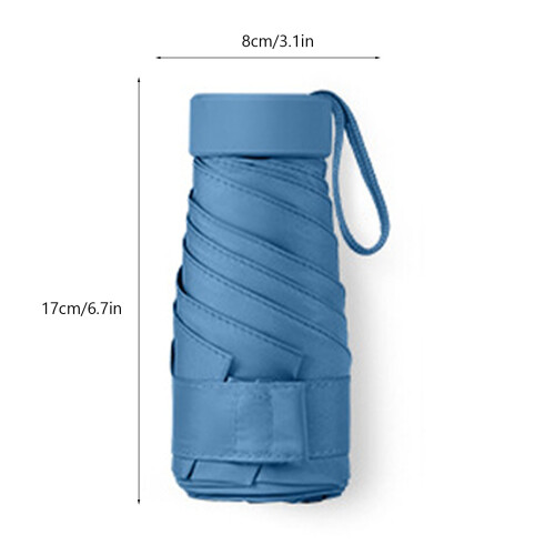 Mini-Reise-Wasserdichte Klapp Regenschirm 1786cm, 220g mit Case 1