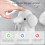 Pet Elephant 164 mm 250 ml distributeur sans contact blanc 12