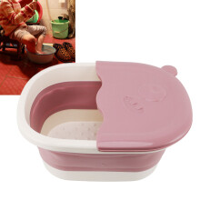 Rosa cuenco plegable para baño de pies 30oz 39x30x17 cm