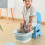 Vasca pieghevole per pediluvio blu 39x30x17 cm per bambini 10