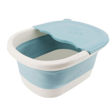 Vasca pieghevole per pediluvio blu 39x30x17 cm per bambini
