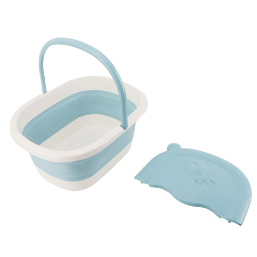 Vasca pieghevole per pediluvio blu 39x30x17 cm per bambini 2