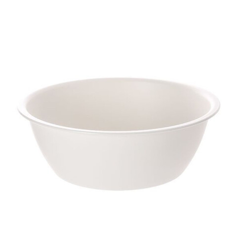 Durable Creamy White Round Wash Basin Thickened for Home Dorm S 2