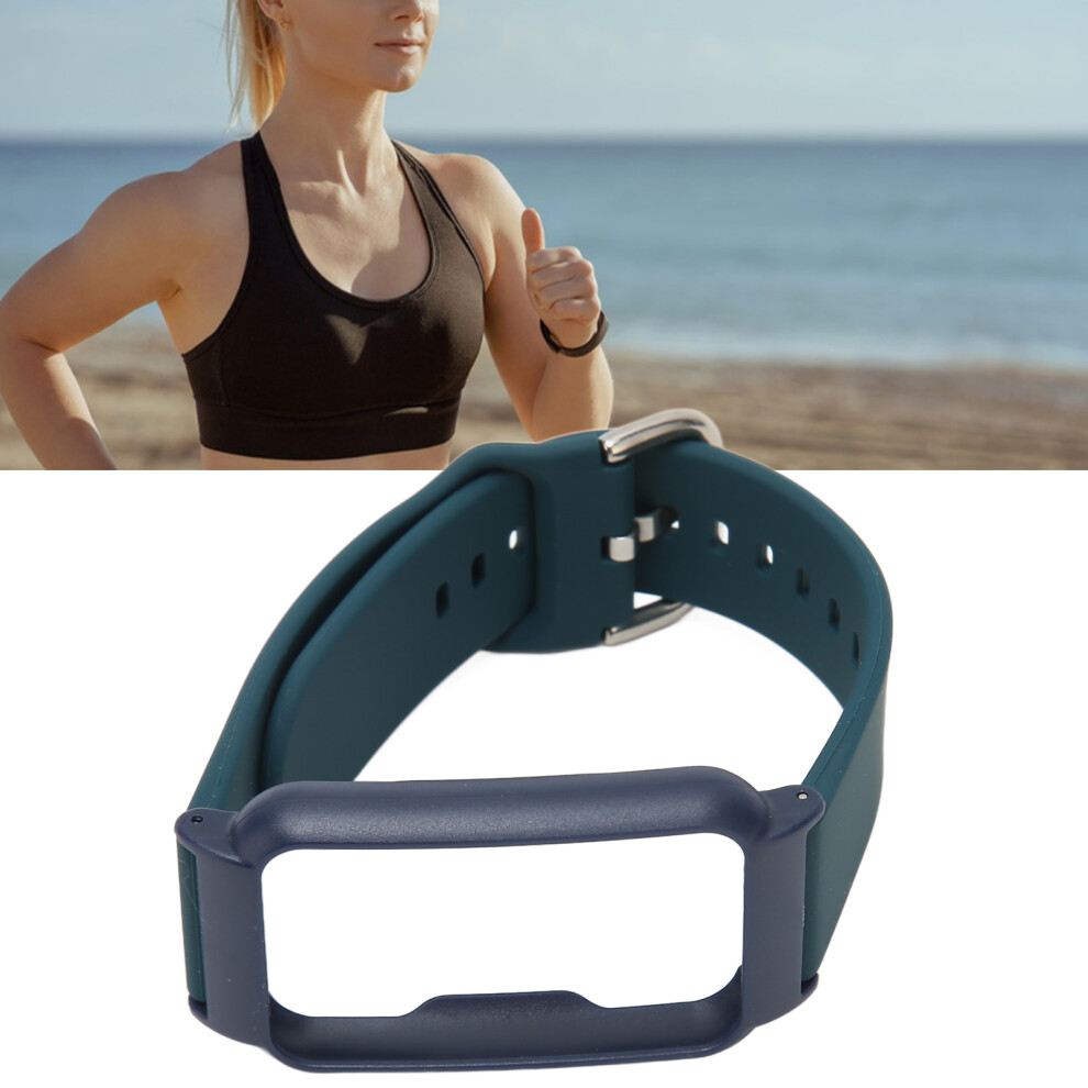 Waterproof 20Mm Soft Silicone Watch Band For Oppo Free, Shell & Midnight Blue 3291336115309