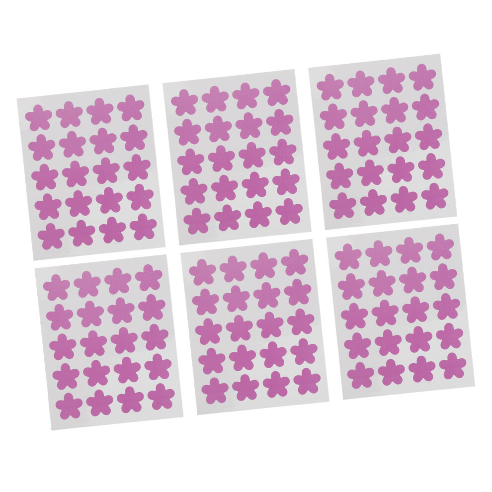 120PCS Reusable UV Detection Sunblock Stickers - Flower Shaped Safe Install