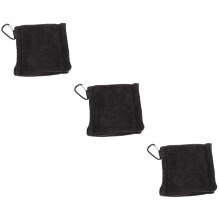 Golf Cleaning Towel 3-Pack Portable With Carabiner Clip Space-Saving Golf Accessory For Competitions And Games