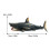 Modèle de requin de simulation - jouet en plastique réaliste 2