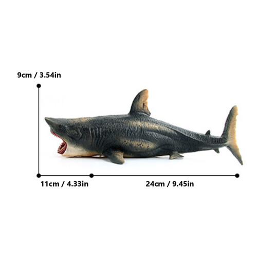 Modèle de requin de simulation - jouet en plastique réaliste 1