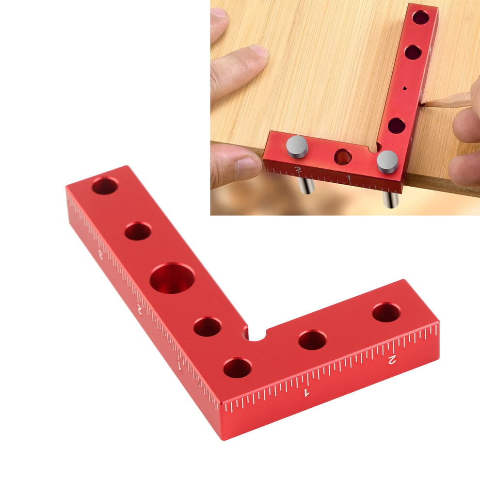 Small Aluminum Alloy Square Center Finder Jig For Woodworking Dowel Drill Guide 8031336118970