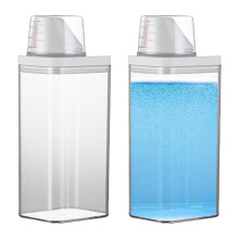 1500 ml Laundry Detergent Dispenser With Measuring Cup 2-Piece Airtight Powder Storage Box Model FL-HXY-1500ml XYFB2PC