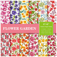 Album Background Cardstock 6 X 6 Inches Scrapbook Pad 48 Sheets Paper Pack 12 Designs Colorful Card Making One Color