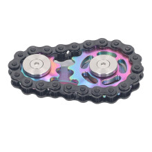 Multi-Color Metal Bike Chain Gear Toy, Pocket Size, Decompression Linkage