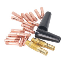 Kit de pistolet MIG en cuivre, 24 pièces, pointes et buses 15AK
