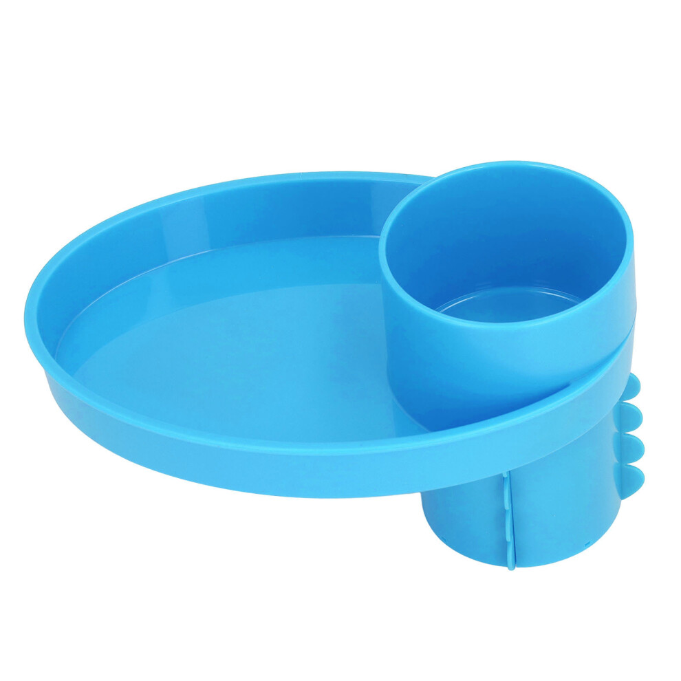 Compact Car Seat Tray for Toys Snacks & Drinks - Blue