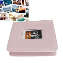 Album fotografico istantaneo con 288 tasche da 2x3 pollici in PU rosa