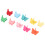 100 pezzi di mini fermagli per capelli a forma di farfalla, in plastica colorata. 5