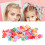 100 pezzi di mini fermagli per capelli a forma di farfalla, in plastica colorata. 13