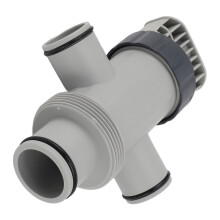 Accesorio para piscina Intex 11872: Válvula de émbolo para manguera de dos tramos, para facilitar la reparación de la bomba